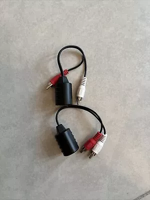 LINESO 2Pack Stereo RCA To Stereo RCA Audio Extender Over Cat5 (2X RCA To RJ45) • $20