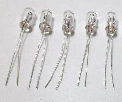 5 (Five) Bulbs 12 Volt 50ma 3mm Light Bulbs Very Small Tiny Miniature Mini Lamps • $6.50