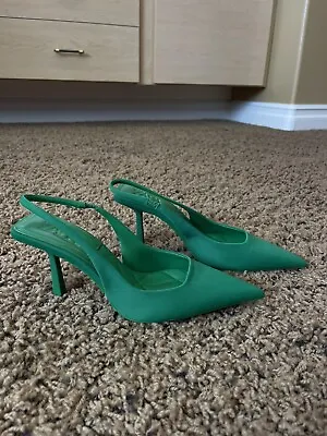 Zara Green Heels Size 39 • $29