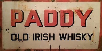 Vintage Paddy Old Irish Whisky Ad Metal Sign Bar Decor FREE SHIPPING • $16.99