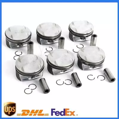 92.9mm Piston & Ring 6PCS For Mercedes-Benz CLK350 C350 E350 3.5 2720308917 • $121.36