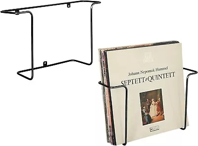 Black Metal Vinyl Records Storage Racks Hanging Record Holders Set Of 2 • $34.99