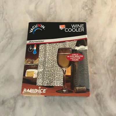 $24.99 • Buy Vacuvin Wine Cooler Rapid Ice - NEW - FREE SHIPPING