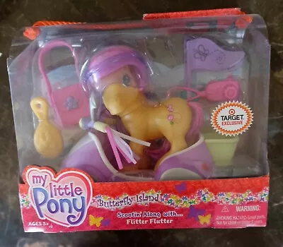 My Little Pony G3 Scootin Along With Flitter Flutter Butterfly Island Hasbro  • $29