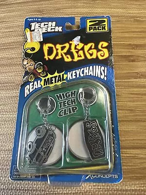 Dregs Tech Deck Real Metal Keychains Super Rare NOS Sealed Longboard Blind Zero • $47.80