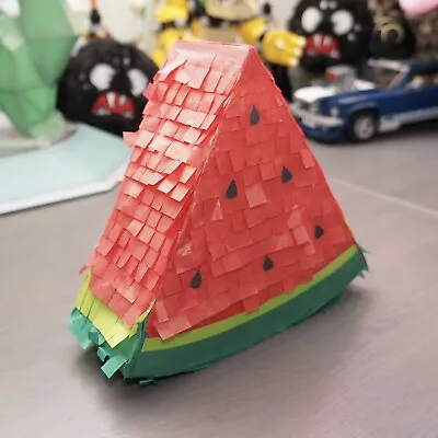 Watermelon Triangle Mini Piñata | Handmade 8” | Birthday Summer Party Pinata • $12.99