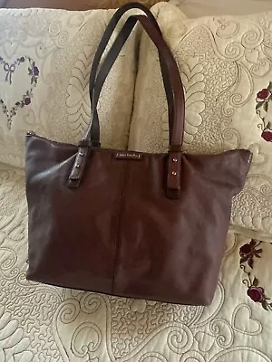 Vera Bradley Leather Tote Handbag Burgundy • $29.99