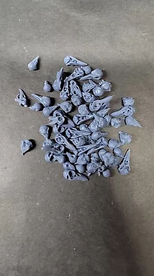 BIRD SKULLS (50+/-) For Miniature Basing Bits Grey • $11.99