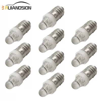 10x E10 987 Led Mes Screw Light Bulbs Torch Head Lamps Car Dashboard Clocks 12V • $6.41