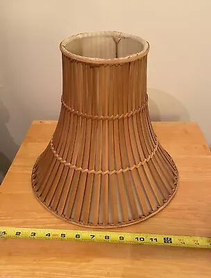 Vintage Bamboo Slat Lamp Shade • $57