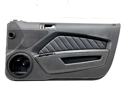 2010-2014 Ford Mustang Front Right Passenger Side Door Panel Leather Black Oem • $272.99