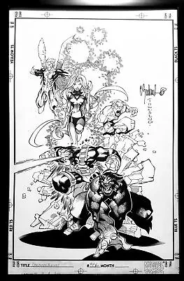 Uncanny X-Men #356 Chris Bachalo 11x17 FRAMED Original Art Poster Marvel Comics • $49.95