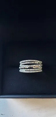 ZALES 6 Row Genuine Diamond 3/4cttw Ring Band • $533