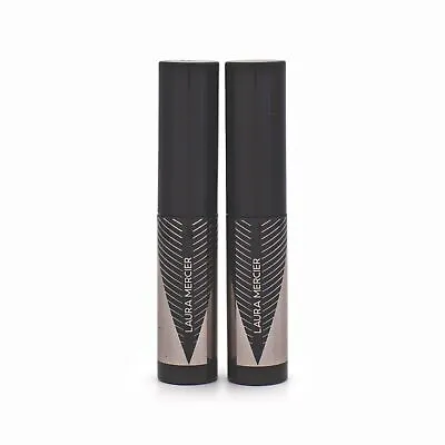 2 X Laura Mercier Panoramic Mascara 3ml Glossy Black - Imperfect Container • £9.95
