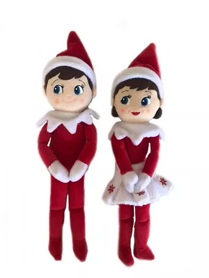 $20 • Buy Christmas Elf On The Shelf Girl And Boy Plush Toys 