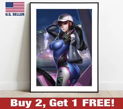 $22.95 • Buy Overwatch D.VA Motorcycle Hat Poster  18  X 24   Print Game Room Wall Art DVA
