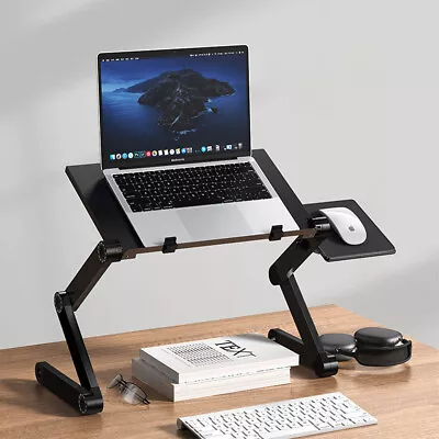 Laptop Desks Aluminium Adjustable Lazy Table Lap Sofa Bed Tray PC Notebook Stand • £17.95