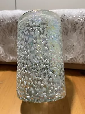 Hand Blown Iridescent Textured Drinking Glass/vase. Made In Mexico • $4