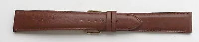 18mm FLEURUS BROWN GENUINE STITCHED PADDED CALF LEATHER WATCH BAND • $12.95