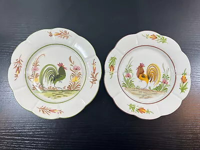 J Wilfred Charles Sadek Portugal 8” Painted Rooster Wall Hanging Plates Decor • $45