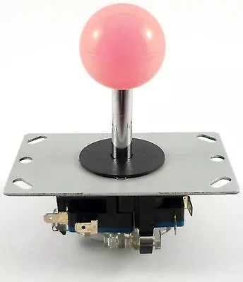 Sanwa Style Ball Top Arcade Joystick 8 Way (Pink) - MAME JAMMA • £9.99