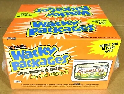 2006 Wacky Packages All-New Series 3 ANS3 FULL SEALED BOX 36 Pks W/gum+mags+foil • $51.99