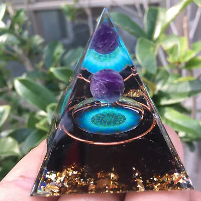 Orgonite Pyramid   Ball，Chakra Energy Quartz Crystal Healing Reiki 1pc • $9.99