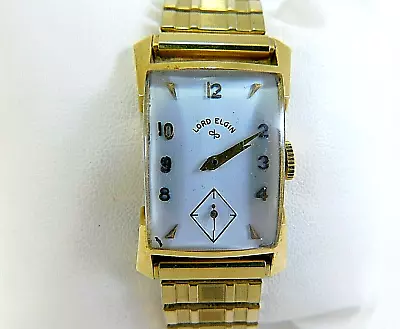 Vintage Lord Elgin Ladies 14k Yellow Gold Case Analog Wrist Watch DG0501 • $764