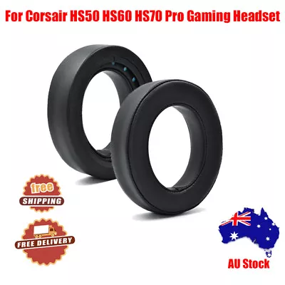 AU Corsair HS50 HS60 HS70 Pro Gaming Headset Replacement Black Ear Pads Cushions • $22.79