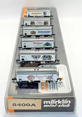 Z Scale Marklin 8400A  Breweries Of Bavaria  REEFER RARE 6 Beer Car Set • $249.99