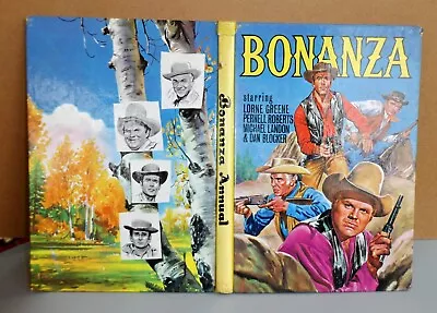 Vintage BONANZA ANNUAL 1960s TV Series Western Theme. NBC Authorised  Used Good • £4.49