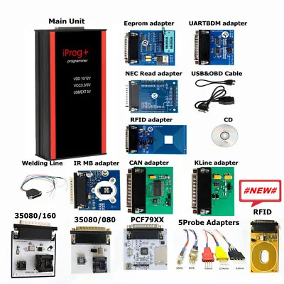 NEW V87 Iprog+ Plus Pro Progarm Full Configuration Supports IMMO Mileage/Correct • $160