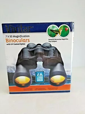 Vivitar 7 X 50 Binoculars With UV Coated Optics New In Original Box  #15448 • $24.24