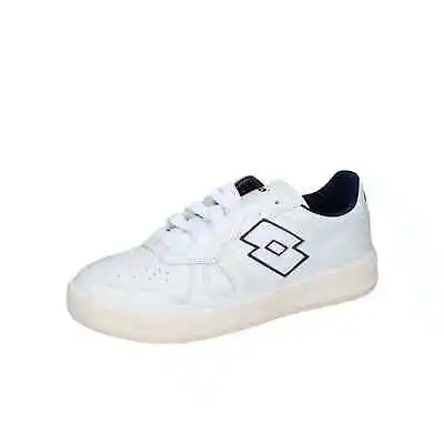 Men's Shoes LOTTO 6 (EU 40) Sneakers White Leather Blue EY44-40 • £95.88