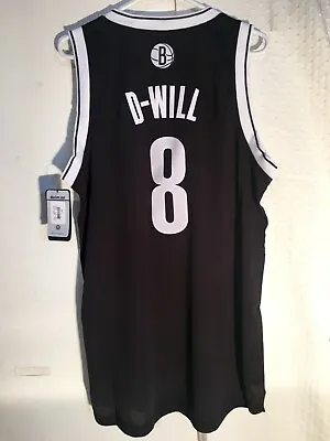 Adidas Nba Swingman Brooklyn Nets Deron Williams Black Nickname Jersey 2x • $34.99