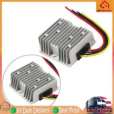 8-40V To 12V 10A DC Voltage Stabilizer Car Power Supply Regulator Waterproof US • $29.71