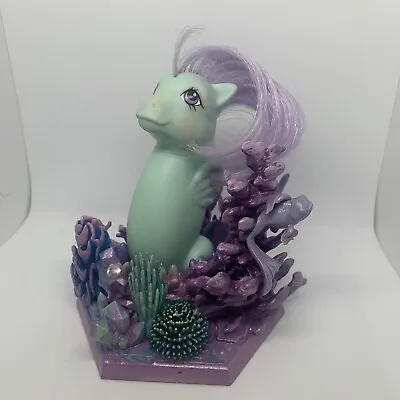 £30 • Buy My Little Pony G1 Sea Pony Splasher With Custom Painted Stand 