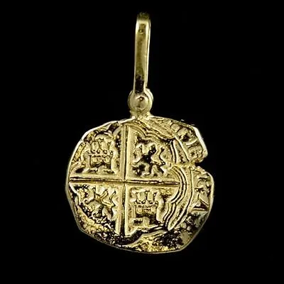 $59.95 • Buy Atocha Sunken Tresure Jewelry - Piece Of Two Gold Coin Pendant