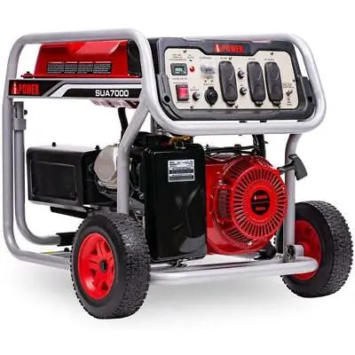 A-ipower 7000 Watt Portable Gas Powered Generator Manual Start W/ Wheel Kit S... • $947.55