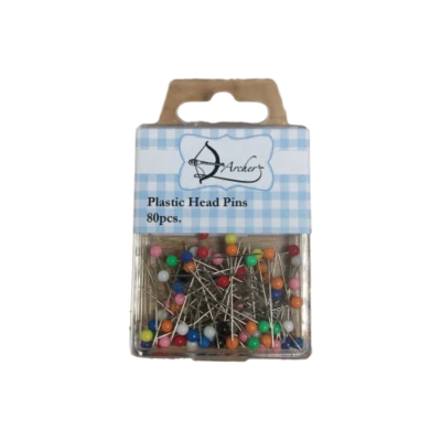 £1.80 • Buy Plastic Head Pins 80 Pieces In A Storage Box Haberdashery By Archer