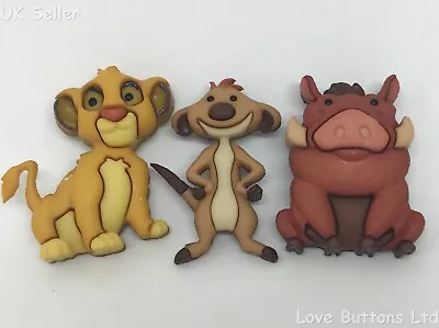 £4.50 • Buy Disney The Lion King Dress It Up 'simba, Timon And Pumbaa' Buttons 9513