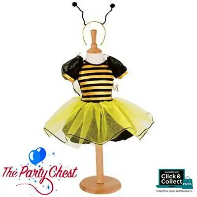 £14.95 • Buy GIRLS DELUXE BUMBLE BEE COSTUME Kids Summertime Insect Fancy Dress Outfit BB