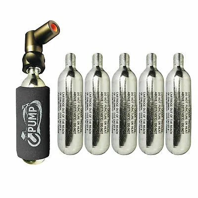 CO2 Pump TWIST 'n GO - 2in1 Presta & Schrader Inflator Valve Co2 16g Cartridges  • £4.99