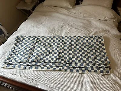 RALPH LAUREN Quilted Cotton Bedspread Throw Large King Size 229 X 274 Cm • £150