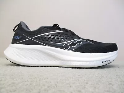 Saucony Ride 17 Womens 10 Shoes Road Running Stability Responsive Black White • $100