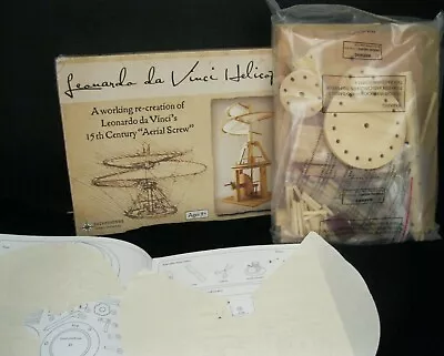 LEONARDO DA VINCI HELICOPTER 15th CENTURY  AERIAL SCREW  NEW IN THE BOX 2009 • $12.99