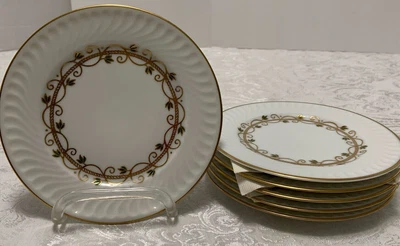 $20 • Buy 6 VA Vista Alegre ROWENA BREAD PLATES 6 3/8   Portugal Excellent 