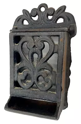 Antique Cast Iron Match Dispenser Wall Mount • $14.99