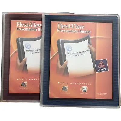 2 Pack Flexi-view Presentation Binder 1  3-Ring Binder 8.5  X 11  • $13.10