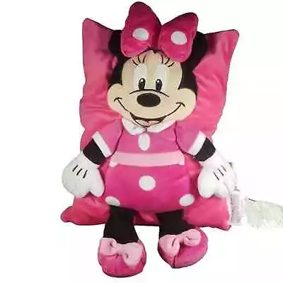 Disney Minnie Mouse Pink Child Baby Girl Toy Plush Travel Pillow Security 14  • $15
